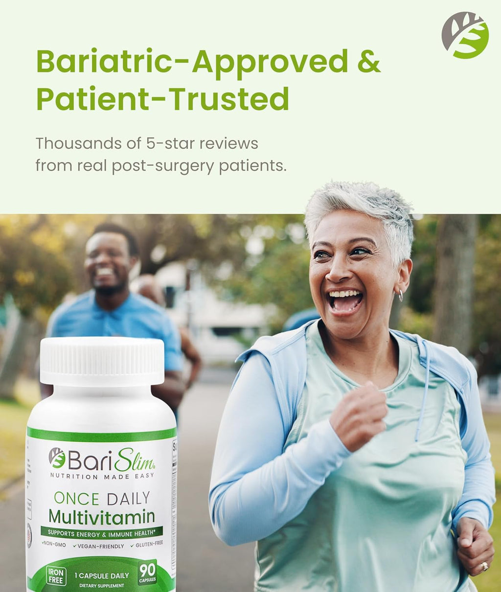 BariSlim Once Daily Multivitamínico Bariátrico Sin Hierro - 90 Cápsulas