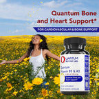 Quantum Nutrition Labs Vitamina D3 y K2 - 5000 UI, 30 Cápsulas Veganas