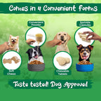 Vital Planet Flora Dog Probiótico Masticable para Perros - 30 Tabletas Sabor Carne con 20B UFC