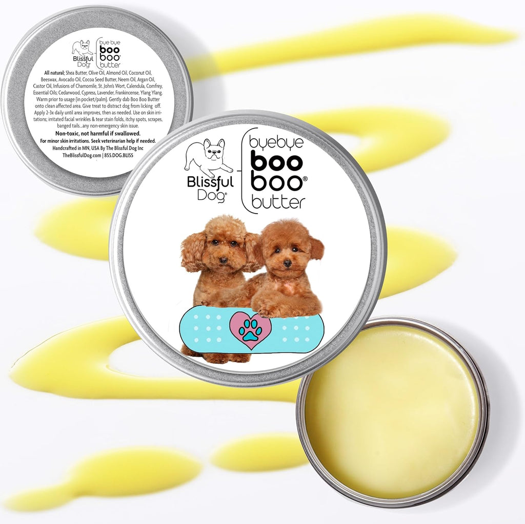 The Blissful Dog Poodle Booboo Butter Lata de 4 oz