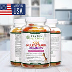 Zaytun Gominolas Multivitamínicas para Niños - 90 unidades, con vitaminas A, C, D, E, B6, B12 y Biotina
