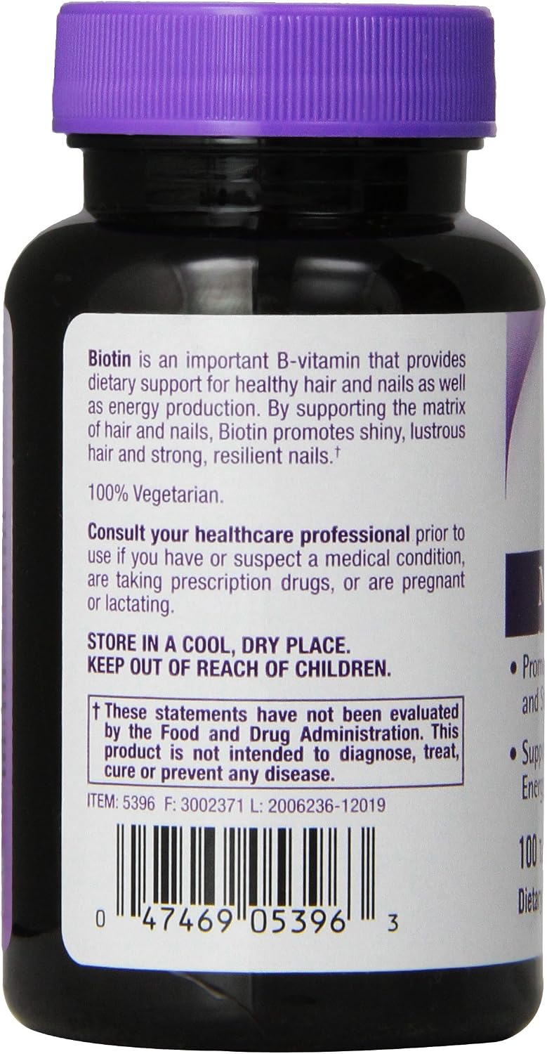 Natrol Biotina Tabletas Máxima Potencia, 10,000 mcg, 100 unidades