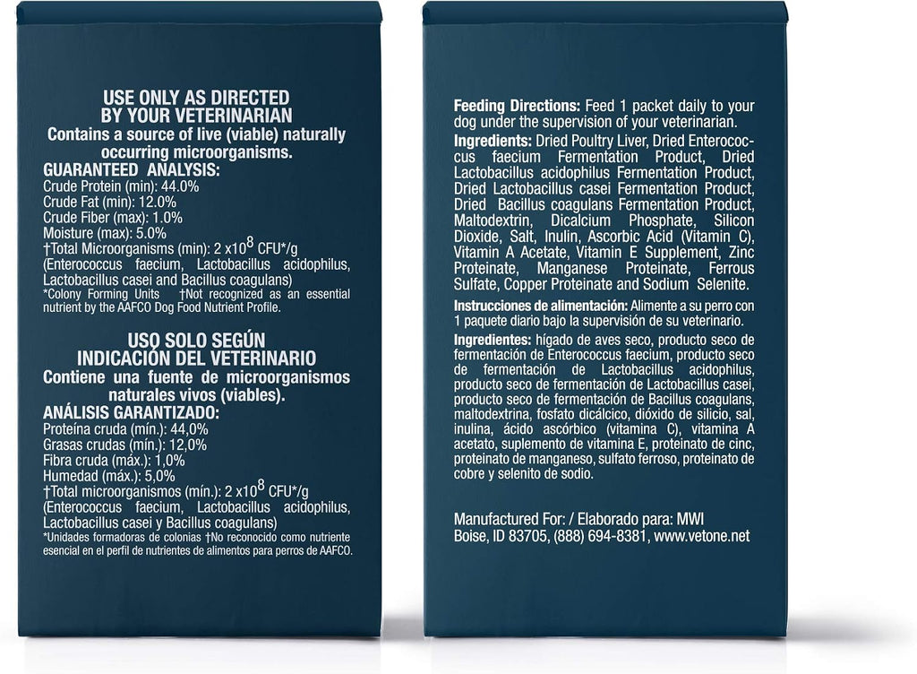 VetOne Advita Probiotic for Dogs - Powder Supplement, 30 packets