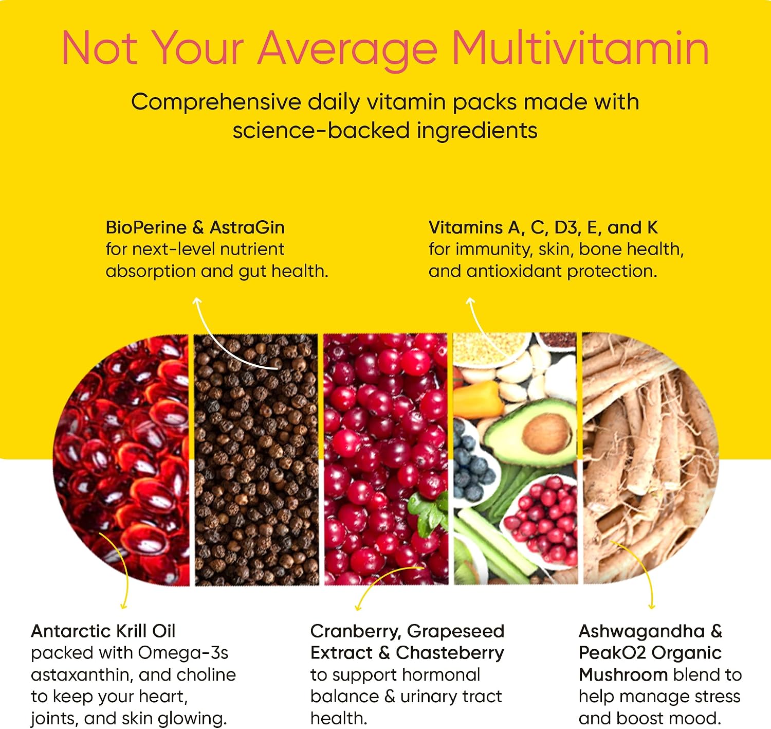 Universal U Women's Total Health Vitamin Packs — Pack Diario de Vitaminas para Mujeres, 30 Sobres
