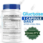 Gluctose Advanced Blood Support - Complemento Alimenticio en Cápsulas, 30 Unidades