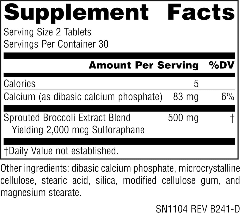 Source Naturals Extracto de Brotes de Brócoli, 250 mg - 60 Comprimidos