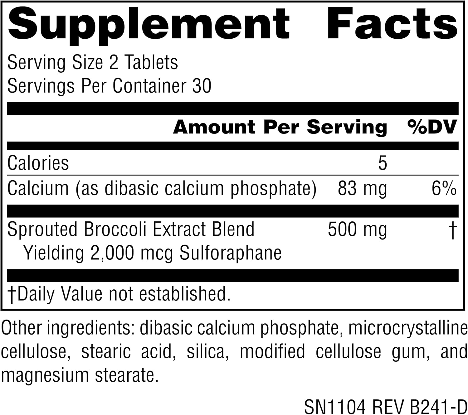 Source Naturals Extracto de Brotes de Brócoli, 250 mg - 60 Comprimidos