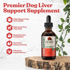 Ancient Pet Liver - Suplemento Avanzado para el Hígado de Perros - Fórmula Líquida con Cardo Mariano, Alcachofa, Diente de León y más