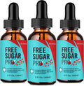 Free Sugar Pro Drops, FreeSugar Pro Blood Formula Support Supplement Liquid Drops - Maximum Strength, FreeSugarPro Health and Wellness All Natural Formula Drops (3 Pack)