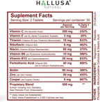 Hallusa Natural HALLVIGOR Multivitamínico Diario para Hombres – Ginseng Coreano, Damiana, Saw Palmetto, Biotina, Complejo B, Zinc, Jalea Real – 60 Cápsulas