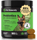 Pet Honesty Probióticos para Perros con Prebióticos y Enzimas - 6B UFC - 90 Masticables (Calabaza)