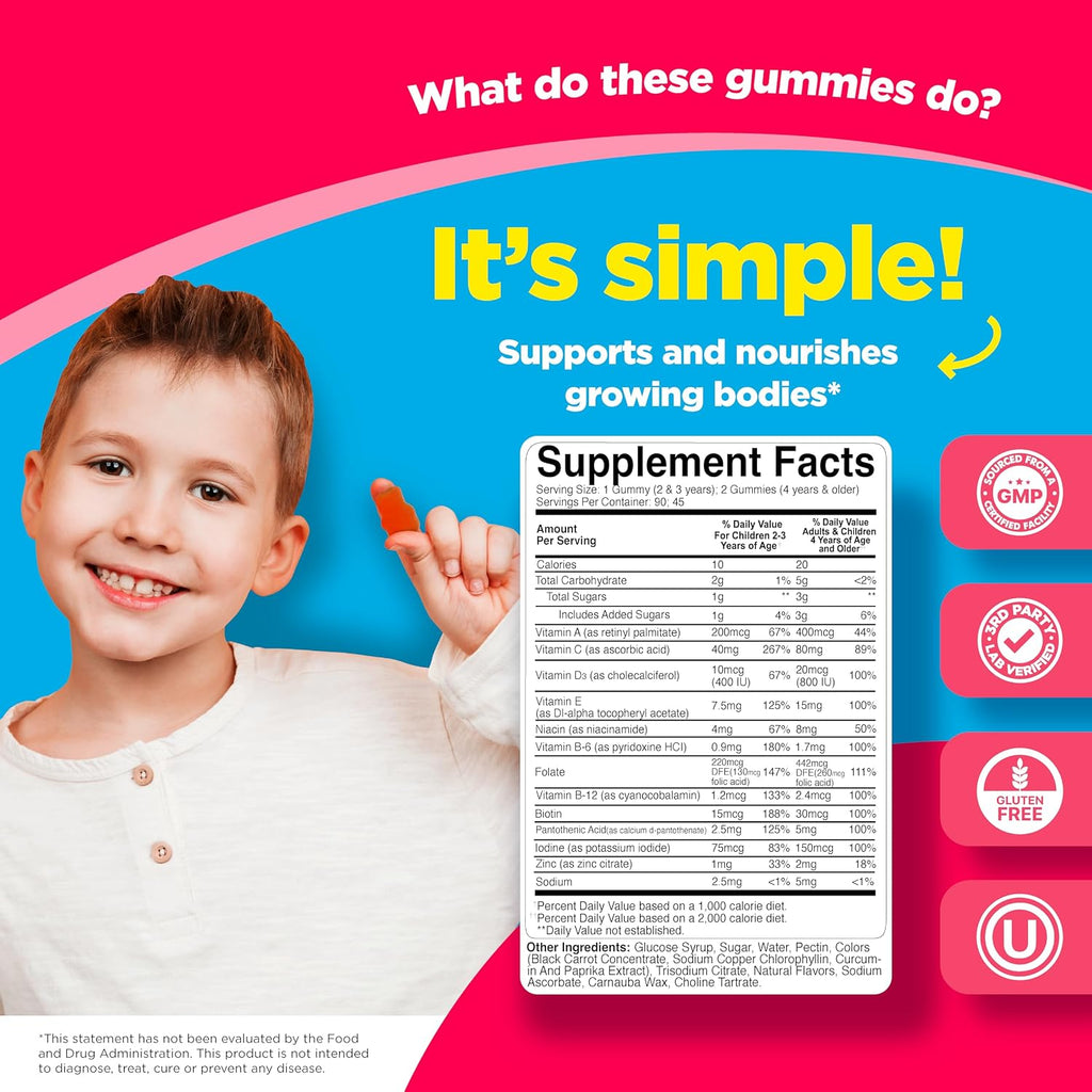 Phytoral Gominolas Multivitamínicas para Niños - Multivitamínico Masticable con Vitaminas y Zinc - 90 Gominolas