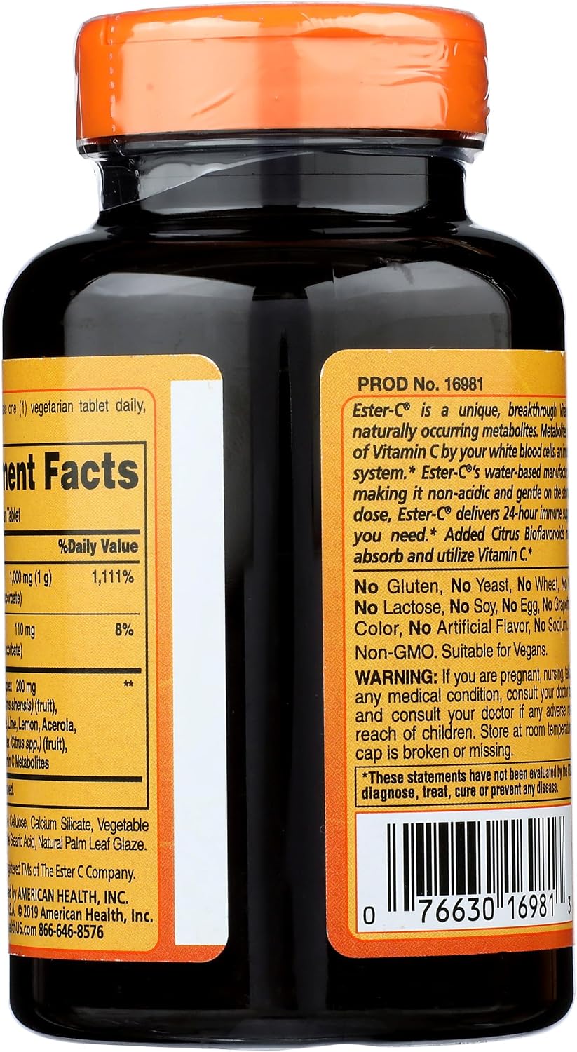 American Health Ester C 1000 mg con Bioflavonoides Cítricos, 90 Comprimidos