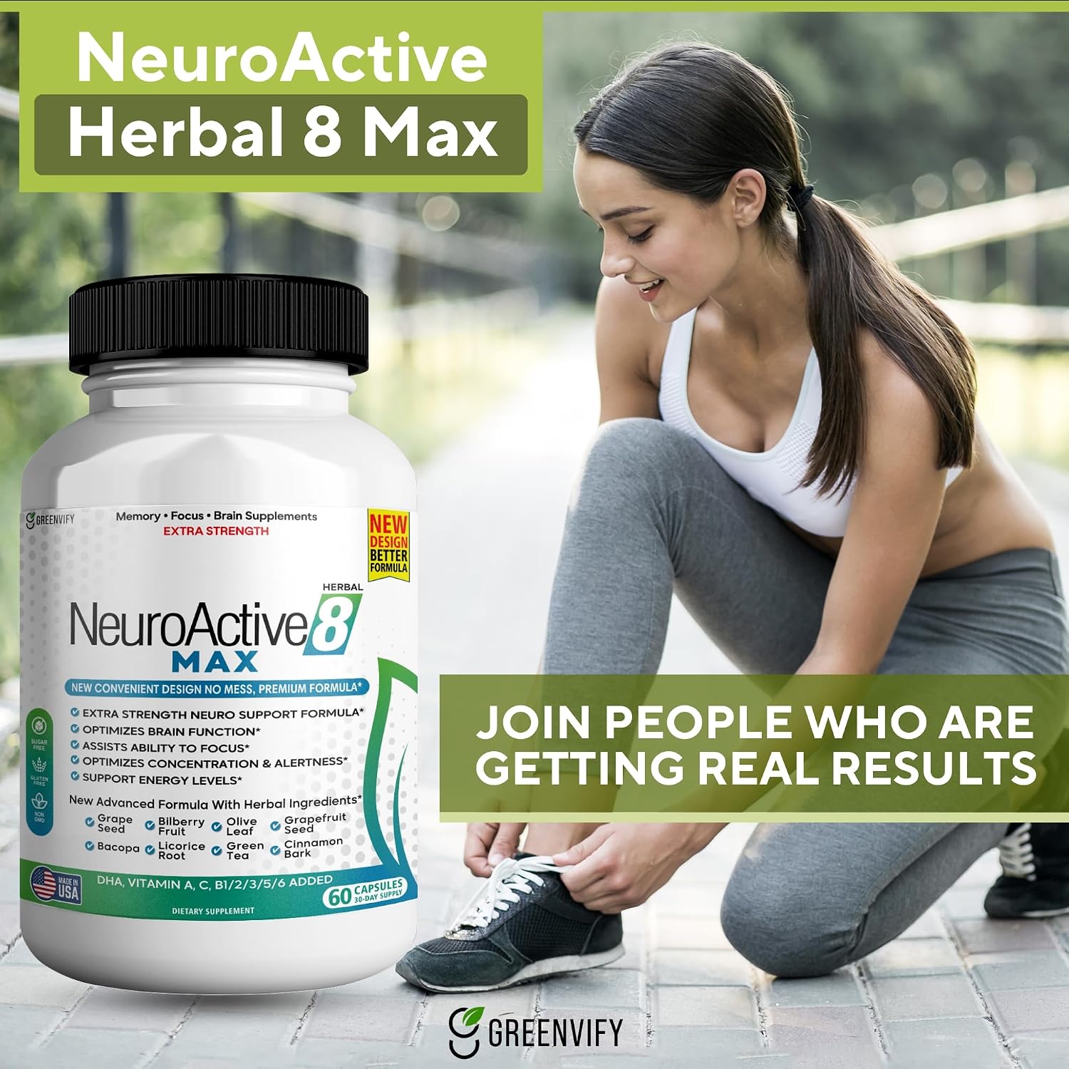 NeuroActive 8 Max, 60 Cápsulas – Apoyo Cerebral y Energía