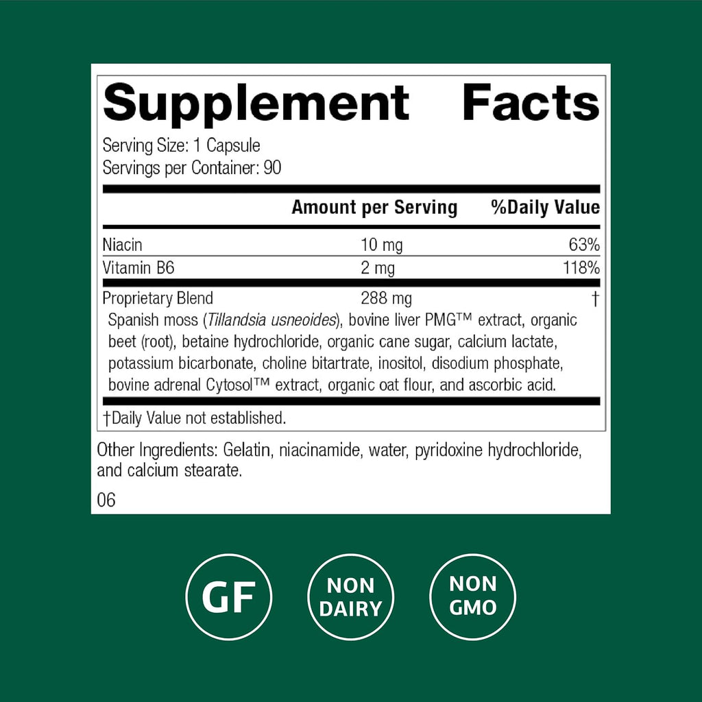Standard Process Betacol - Liver Support with Niacin and Vitamin B6 - 90 Capsules