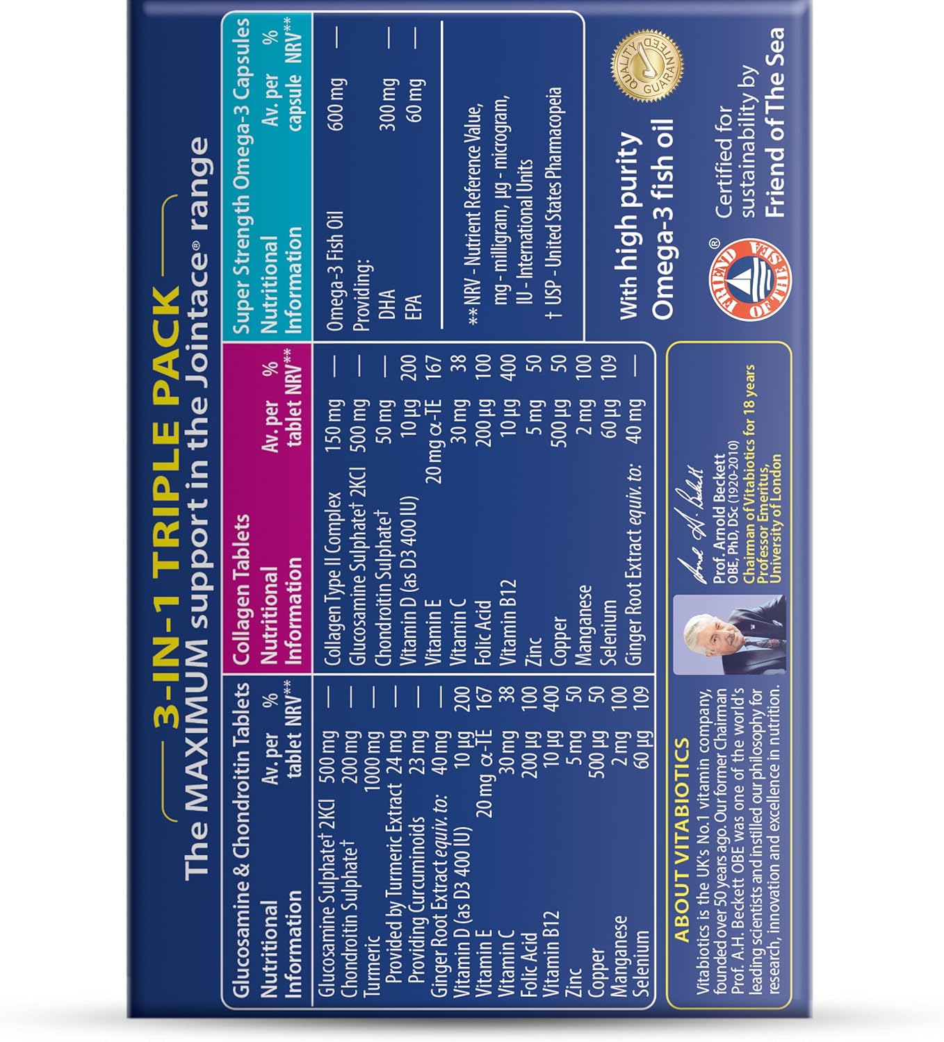 Vitabiotics Jointace Max Tablets - 84 Comprimidos