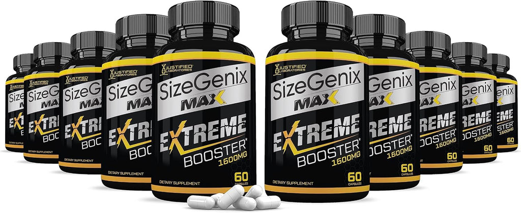 Sizegenix Max 1600mg - Fórmula Avanzada para la Salud Masculina (600 Cápsulas, 10 Envases)