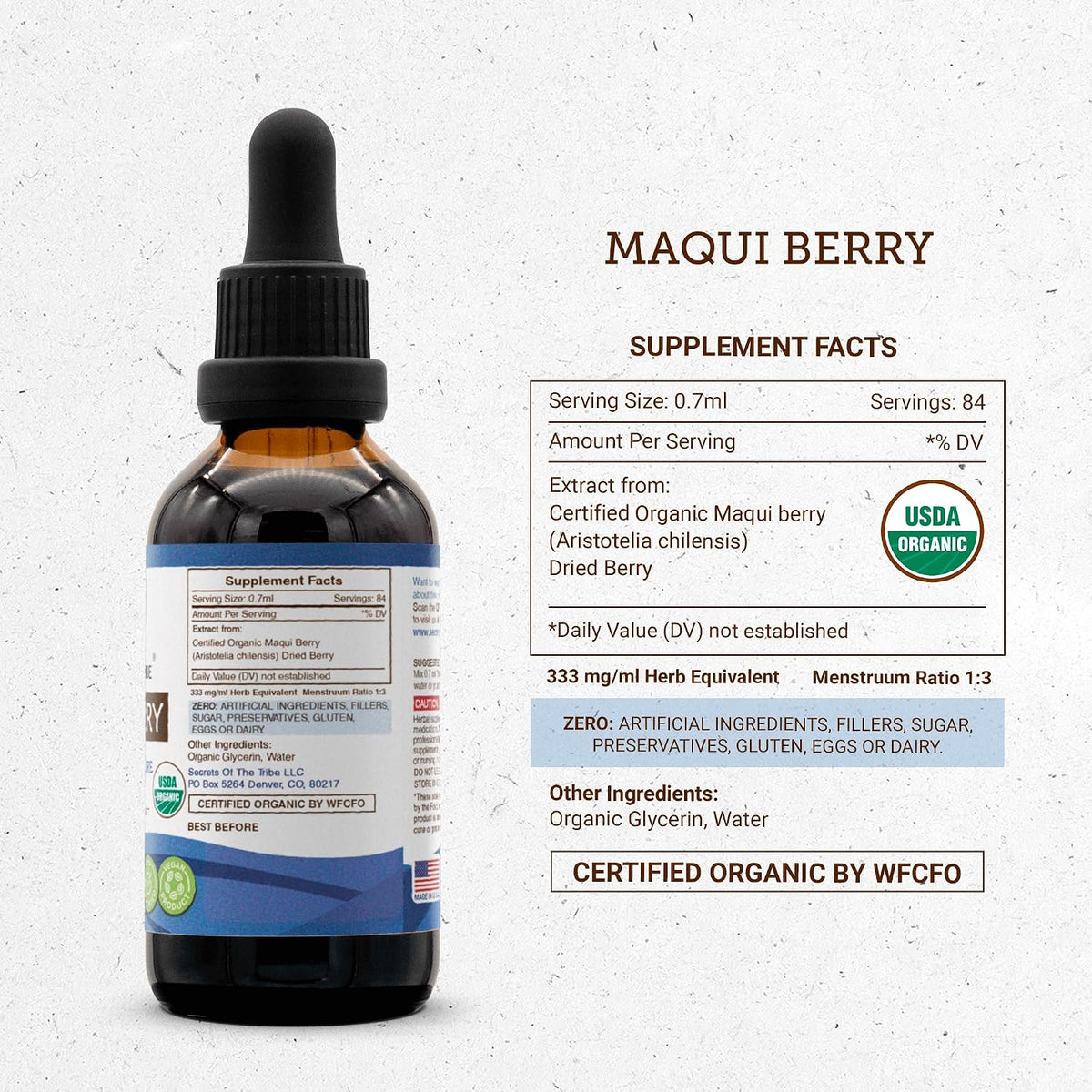 Secrets of the Tribe Maqui Berry Orgánico - – Vegano y sin gluten: Apto para dietas vegetales y personas con – Image 4