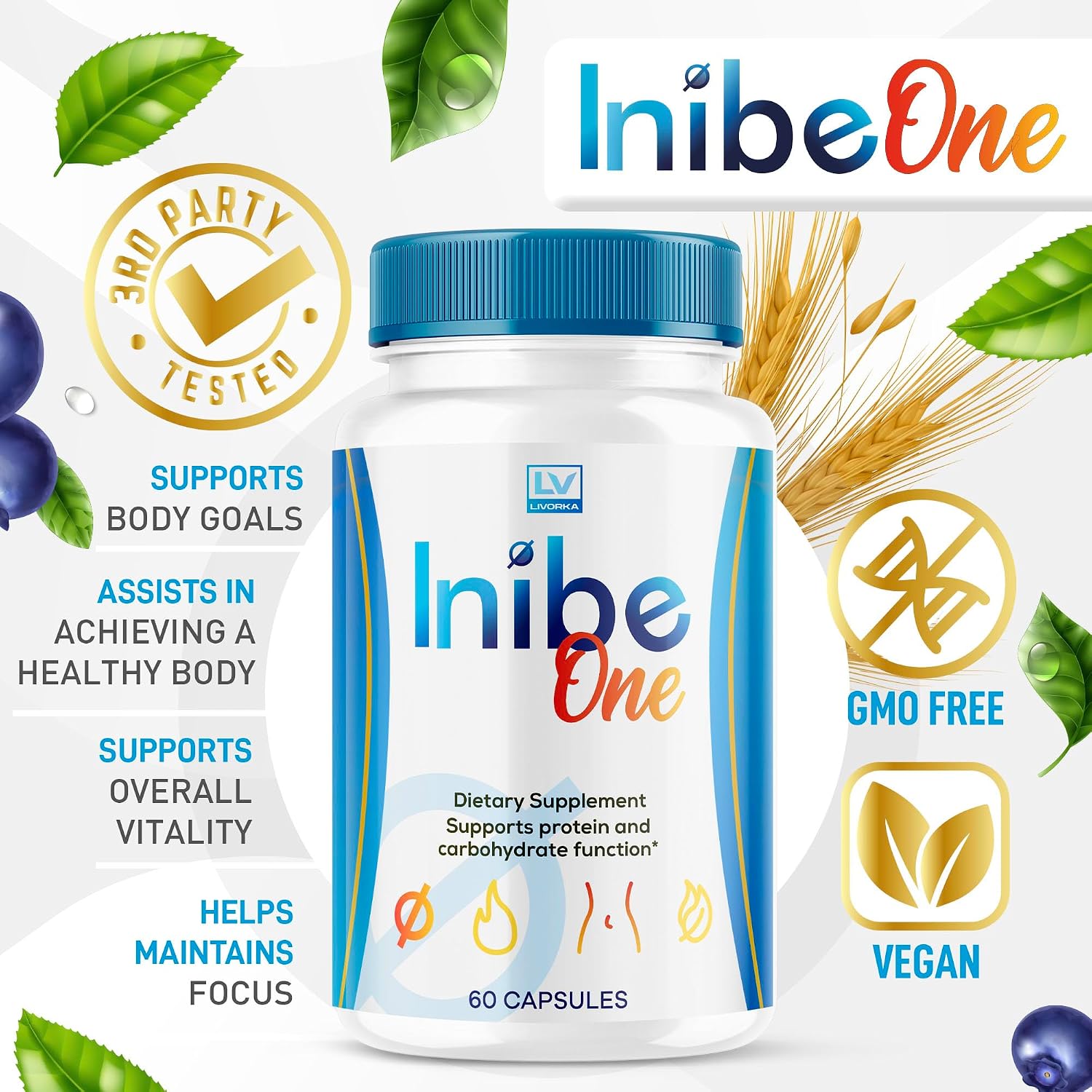 Inibe One Cápsulas (2 Pack) – 120 Cápsulas