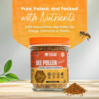HONEYBEEZONE - Gránulos de Polen de Abeja Crudo, 5.2 oz (147 g), Superalimento Natural