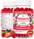 Lunakai Vitaminas Prenatales 17 en 1 con Hierro y Ácido Fólico – Gominolas para Mujeres, 60 Unidades