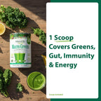 Macro Greens Superfood Powder – 38 Superalimentos con Probióticos, Enzimas y Adaptógenos | 18B UFC | 283 g (30 dosis)