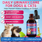 WEALLIN Gotas Naturales para el Tracto Urinario de Perros y Gatos con Arándano Rojo – Apoyo Renal y de Vejiga