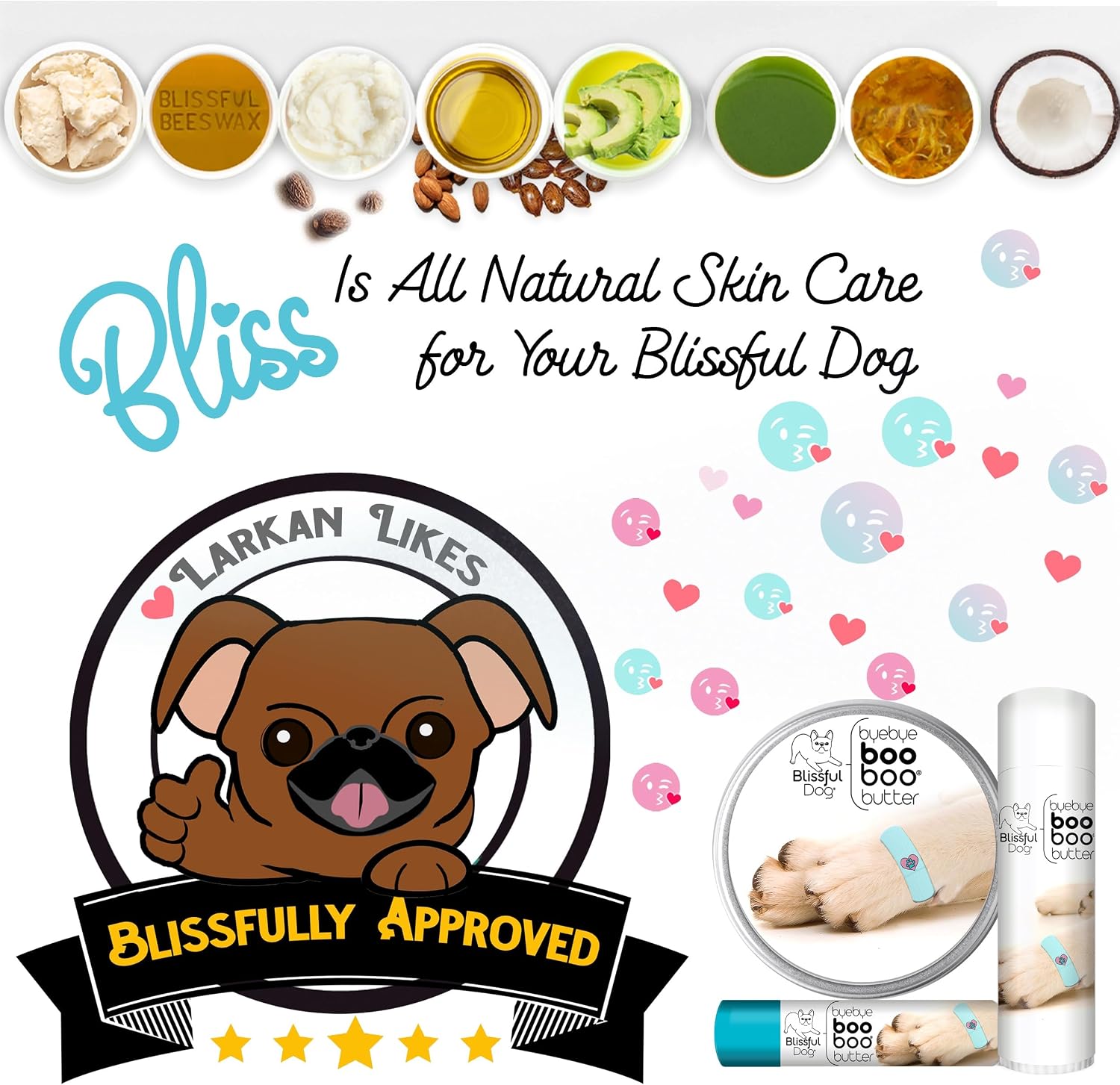 The Blissful Dog Mantequilla Booboo de 8 oz para Pomerania