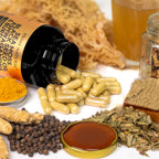 PRIME NATURAL Sea Moss 300mg Aceite de Semilla Negra 200mg Ashwagandha 100mg Cúrcuma Bladderwrack Bardana Miel de Manuka Diente de León Vinagre de Sidra de Manzana - 120 Cápsulas | 60 Días de Suministro | Vegano