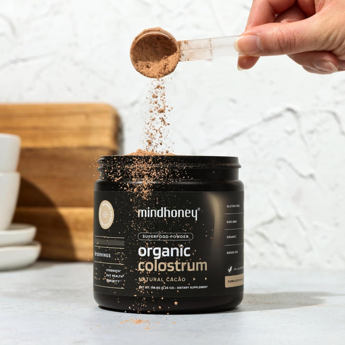 MINDHONEY Organic Colostrum | Premium Cacao – Recuperación muscular: Tras el ejercicio, el calostro puede ayudar – Image 4