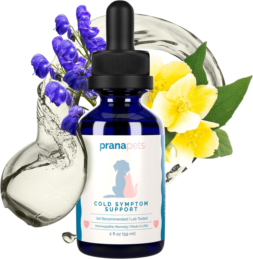 Cold Symptom Support for Cats & Dogs | Natural Formula Safely Aids with Colds, Seasonal Allergies & Kennel Cough | Helps Open Airways for Easy Breathing