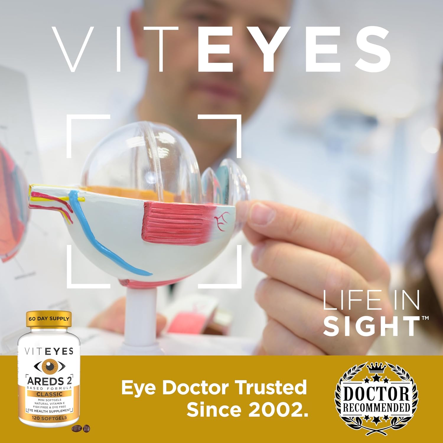 VITEYES® AREDS 2 Cápsulas blandas, 120 unidades - Suplemento ocular