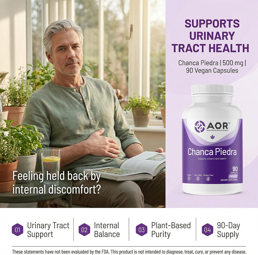 AOR Chanca Piedra 500mg - 90 Cápsulas Veganas
