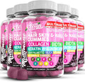 Clean Nutraceuticals Gominolas de Biotina, Colágeno y Queratina | Vitaminas para el Cabello, Piel y Uñas | con Ácido Hialurónico, Bambú, Vitamina A C D3 E, Folato, Saw Palmetto, Sílice, B3, B12 | Vegano