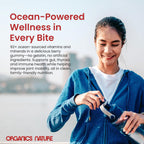 Irish Sea Moss Gummies - 60 Gominolas Veganas Sabor Bayas - Suplemento de Algas Marinas para Adultos y Niños
