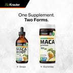 BIO KRAUTER® Maca Root for Women and Men - Vegan Maca Root Liquid Drops 680 mg for Drive & Active Lifestyle Support - 4 Fl.Oz., 56-Day Supply, Non-GMO, Alcohol & Sugar Free Herbal Supplements