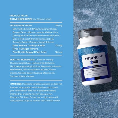 Petandim Vitaminas para Perros – 30 – Ácidos grasos omega-3: contribuyen a la salud de la piel y el pelaje, además – Image 2