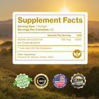 Pure D3 5000 UI – Suplemento de Vitamina D3 (Colecalciferol), 90 Minicápsulas