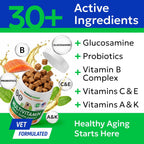 BARK&SPARK Multivitamínico para Perros con Glucosamina, Condroitina y Omega 3 - 120 Comprimidos