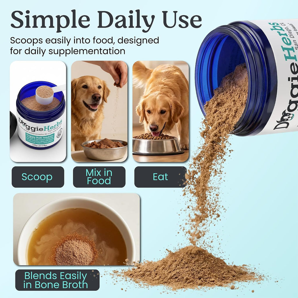 Advanced Ligament & Tendon Support- CCL, ACL & Cruciate Injury Recovery, Strain & Mobility Formula- TCM Doctor Formulated Powder with Teasel, Drynaria & Eucommia for Soft Tissue Strength