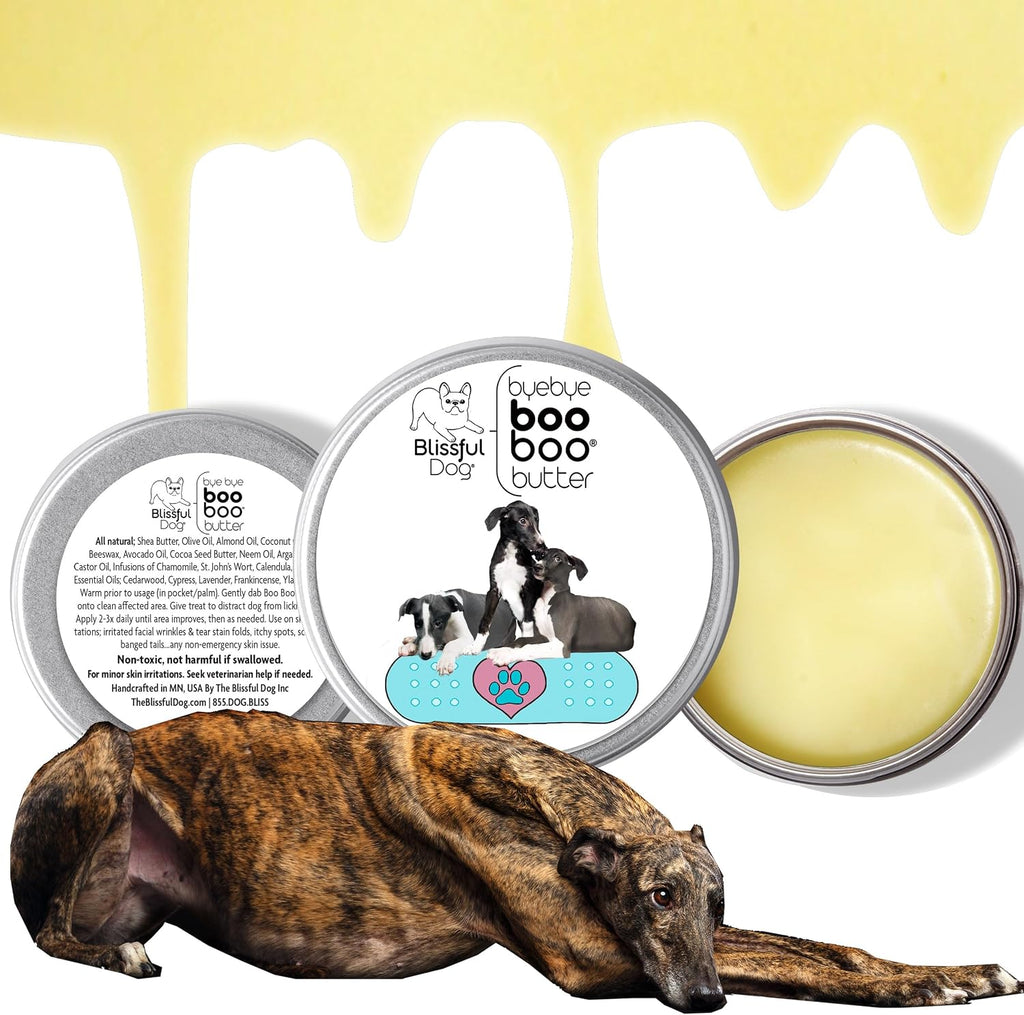 Boo Boo Butter para perros Greyhound – Bálsamo tópico natural, 454 g (16 oz)