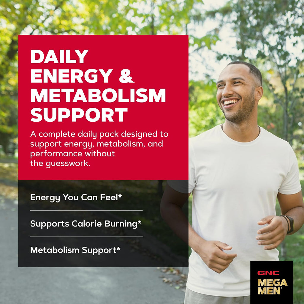 GNC Mega Men Energy and Metabolism Vitapak – 30 Paquetes Diarios