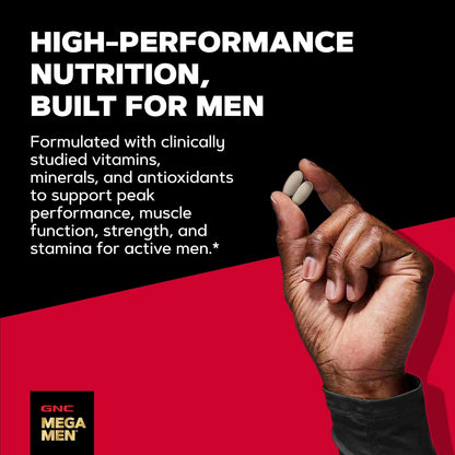GNC Mega Men Sport Multivitamínico para Hombres, 180 Comprimidos – Image 4