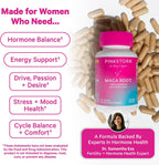 Pink Stork Maca Orgánica en Cápsulas – Maca Peruana con BioPerine para el Bienestar Femenino