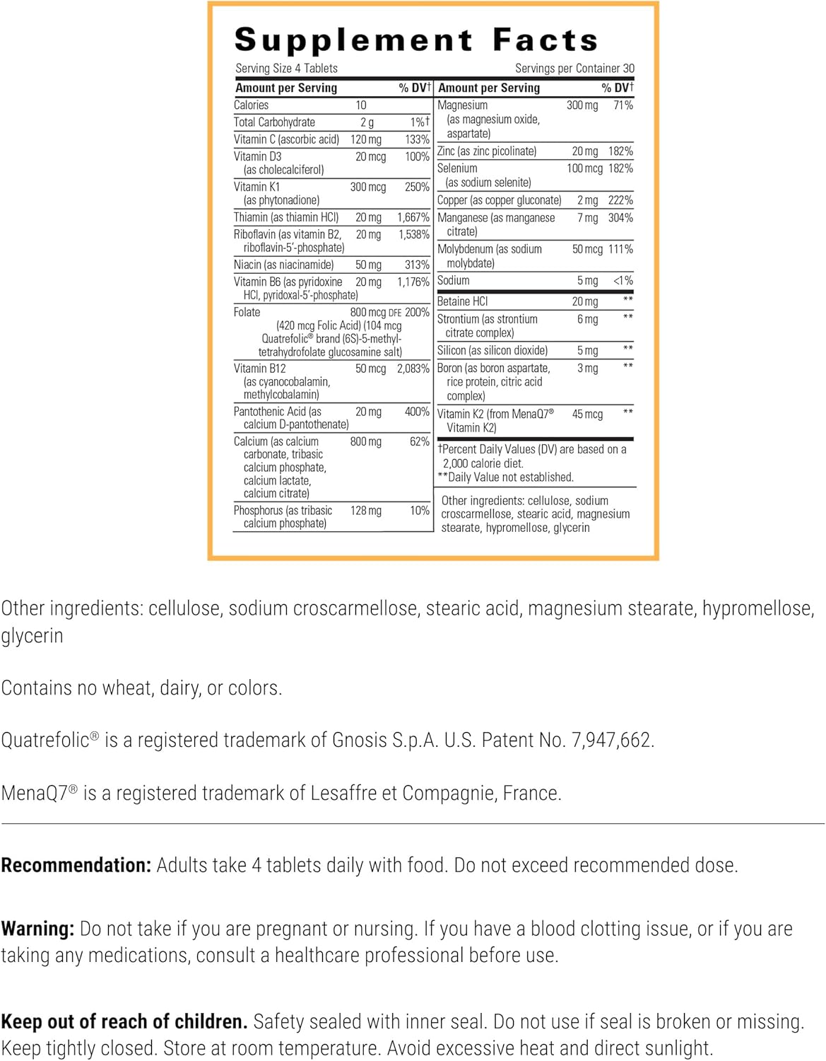 Integrative Therapeutics OsteoPrime Ultra - Suplemento para el Apoyo Óseo con Vitaminas y Minerales - 120 Comprimidos