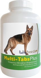 Healthy Breeds Pastor Alemán Multi-Tabs Plus Comprimidos Masticables 180 Unidades