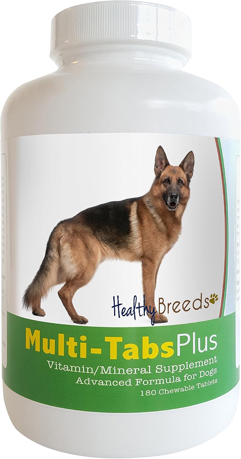 Healthy Breeds Pastor Alemán Multi-Tabs Plus Comprimidos Masticables 180 Unidades