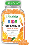 Doctors Orders Lifeable Kids Vitamin C Gummies para niños | 250 mg | Gominolas veganas de vitamina C | 120 gominolas