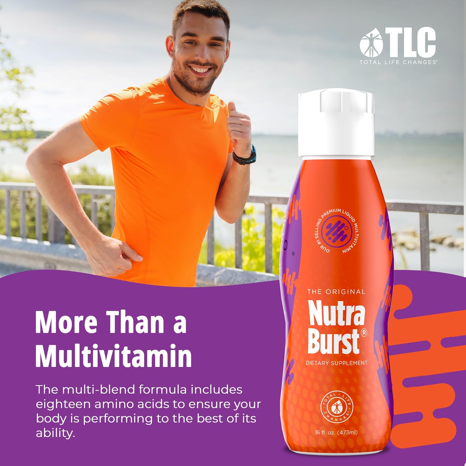 Total Life Changes NutraBurst - Multivitamínico Líquido, Apoyo Nutricional Diario, 473 ml