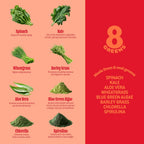 8Greens Supergreens Comprimidos Efervescentes, Naranja Sangre, 30 Dosis